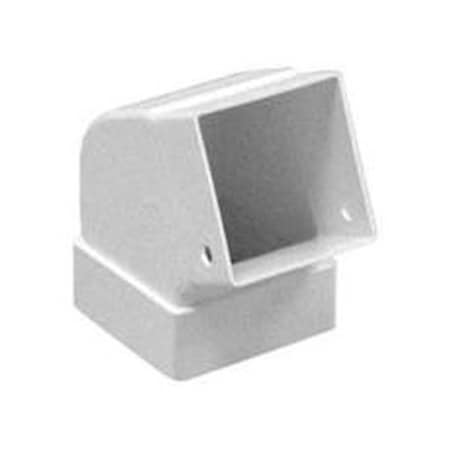 Solid Shelving Contemporary Style Gutter Elbow - Vinyl, Brown SO2630000